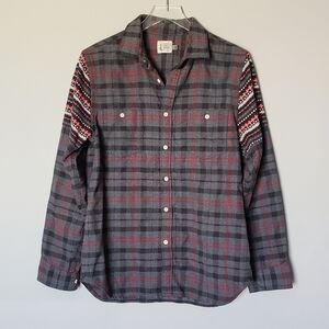Howe Creative Workforce Iron & Resin Long Sleeve Button Down Mens Shirt Shacket